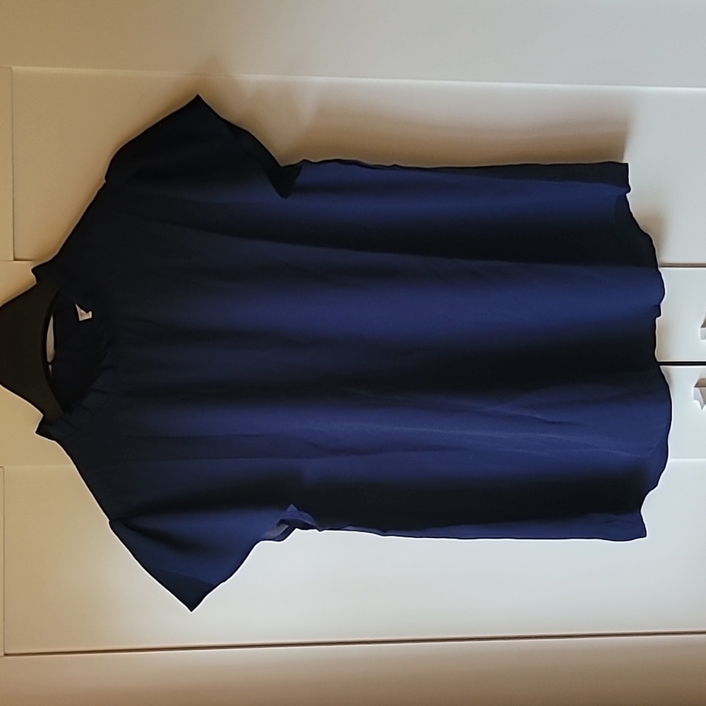 EUC navy blue blouse size S